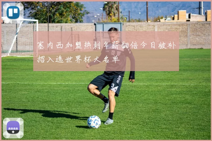 塞内西加盟热刺年薪翻倍今日被补招入选世界杯大名单