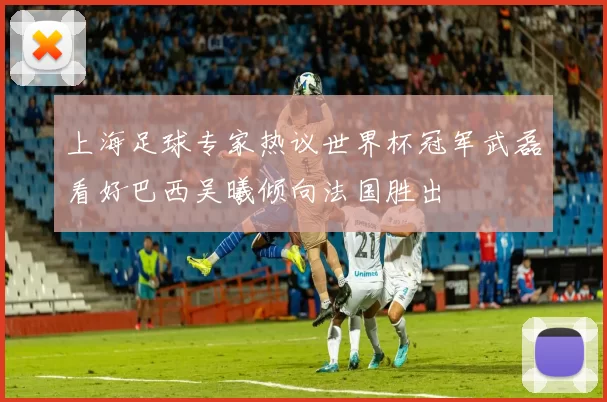 上海足球专家热议世界杯冠军武磊看好巴西吴曦倾向法国胜出